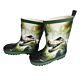 Maximo Gummistiefel T-Rex Grün Fotoprint Reflektor Jungen Kinder