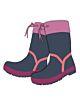 Maximo Kinder Gummistiefel Jerseyfutter Regenstiefel Mädchen Marine Paspel-Pink