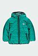 boboli Jacke Wendejacke Jungen Grün Berggipfel Kapuze Winterjacke 