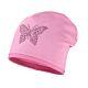 Maximo Mädchen Mütze Beanie Jersey Pink Glitzer Schmetterling