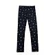 Topo Mädchen Leggings Thermoleggings Hose Blau Pferd Kinder Winter 