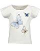 BLUE SEVEN T-Shirt Kurzarm Weiß Schmetterling Mädchen